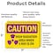 Signmission Radiation & Laser Sign, 5 in H x 7 in W, Vinyl Decal, Rectangle OS-2PACK-CR-D-57-L-10172 - alternate 2